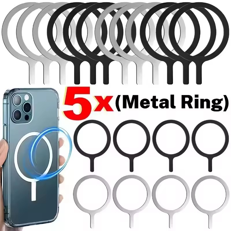 Phone Ring Holder - Stainless Steel Universal Magnetic Metal Plate