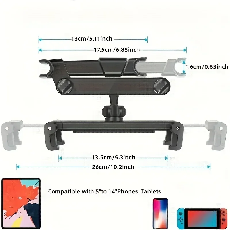 Foldable Car Phone Holder Back - огляд і ціна Phone Accessories Baby