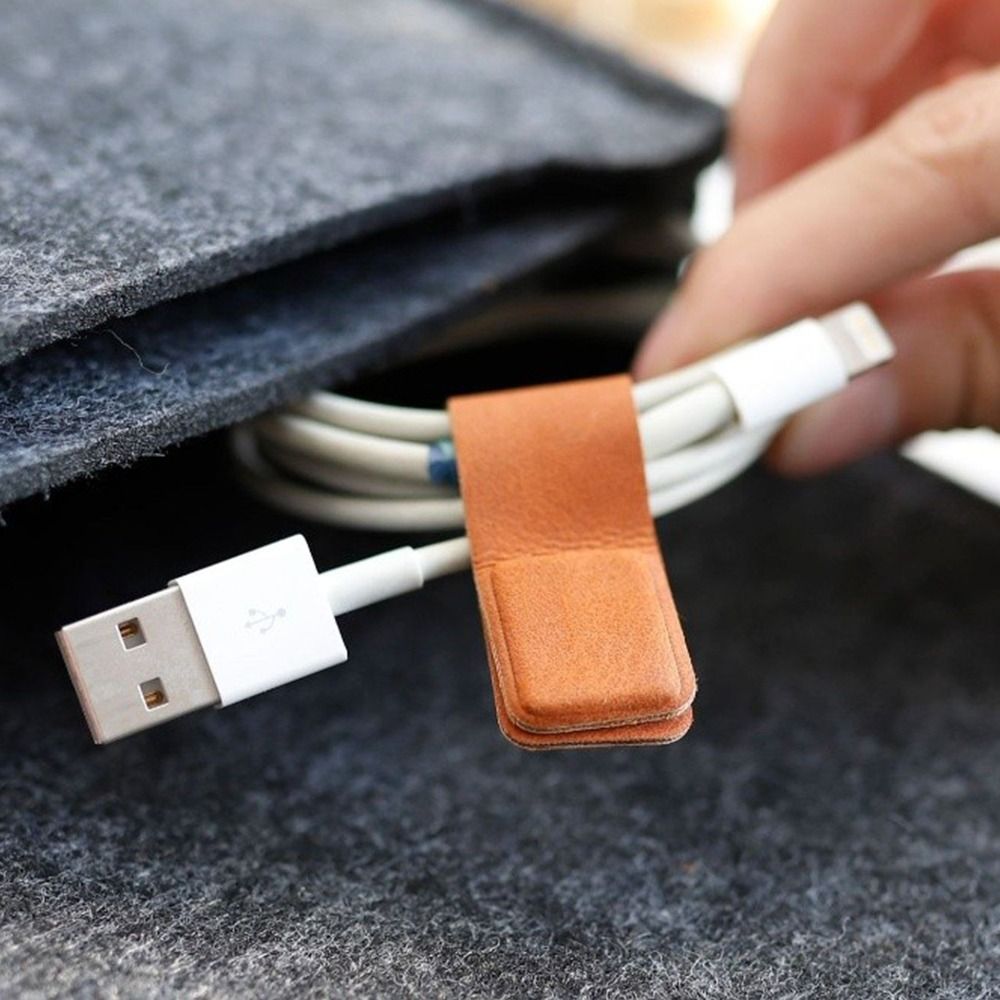 New Leather Earphone Cable Cli - огляд і ціна Cable Organizer Magnetic