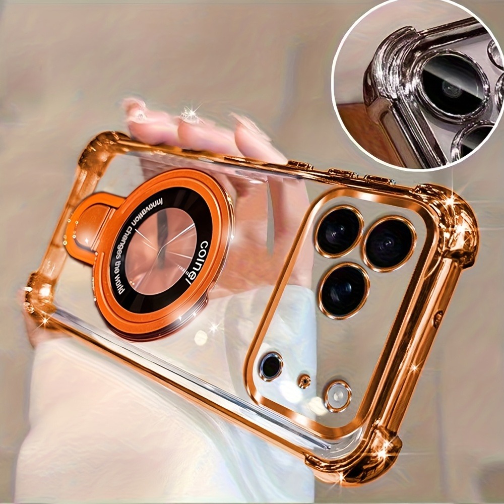 Luxury Plating Phone Case for  - огляд і ціна Phone Ring Holder