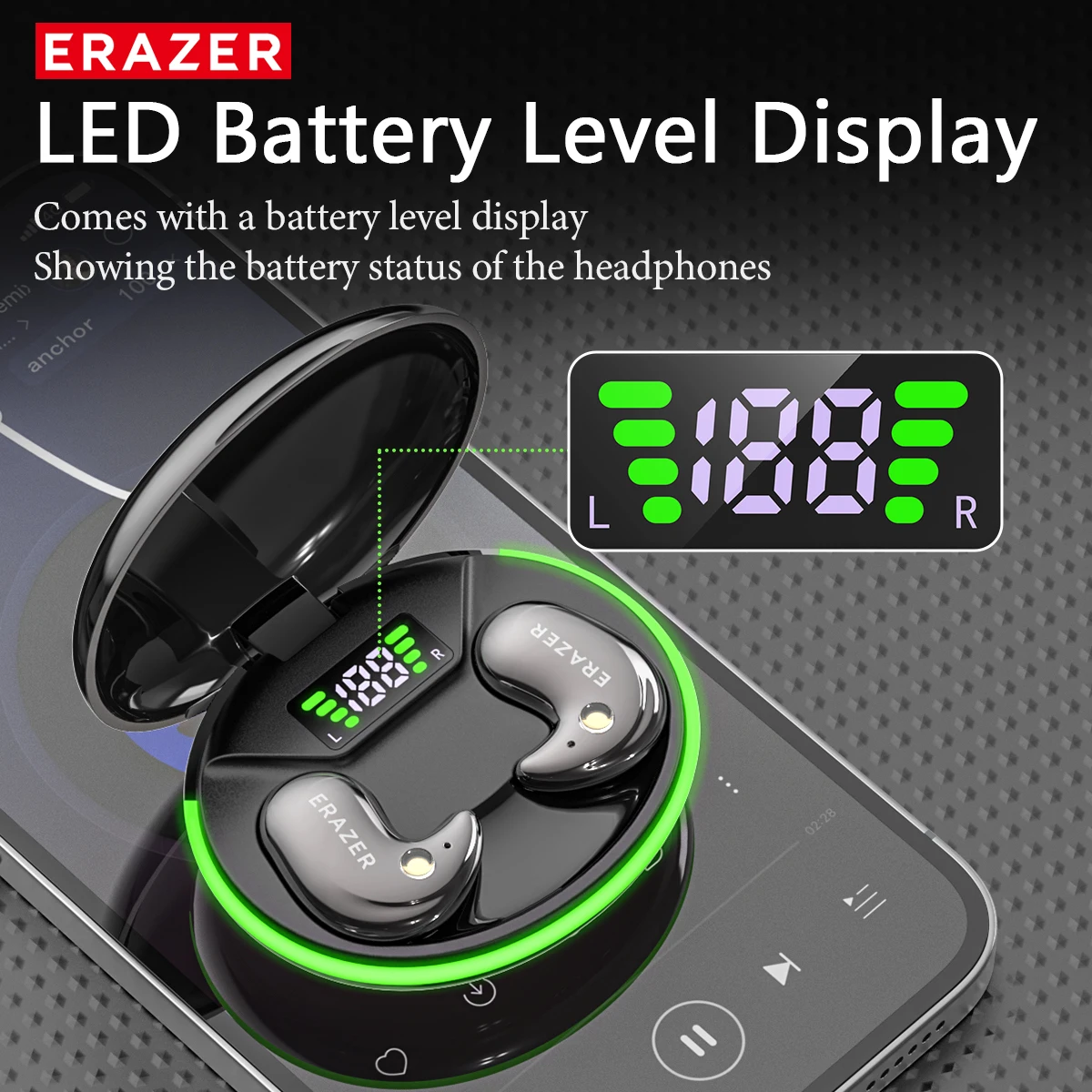 EARZER XF58 In-Ear Bluetooth H - огляд і ціна Wireless Earbuds Case
