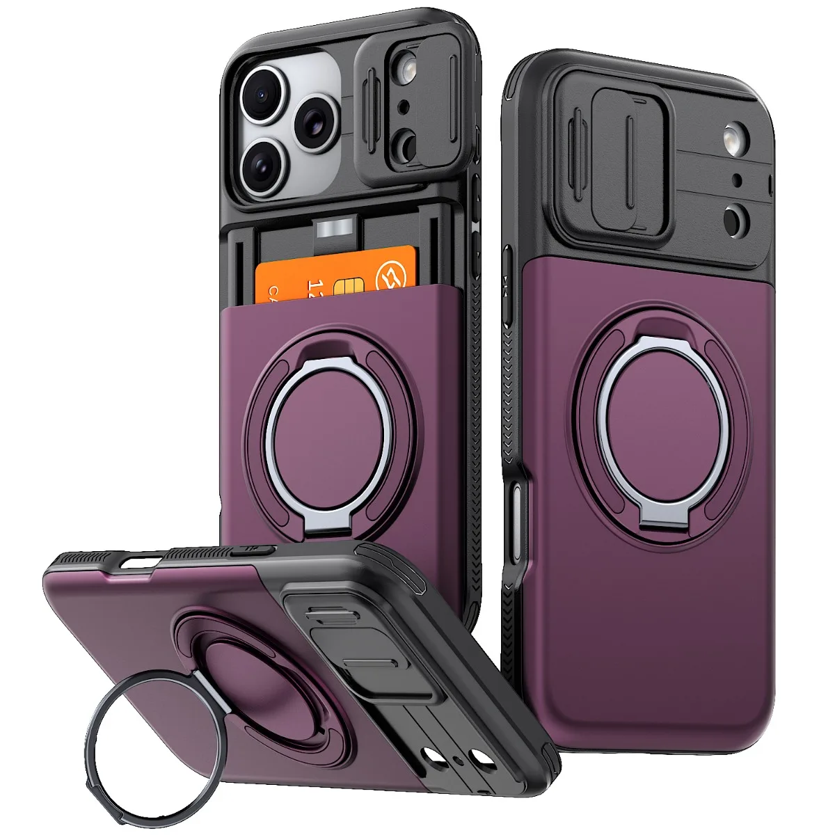 Luxury PC+TPU Armor Shockproof - огляд і ціна Phone Ring Holder