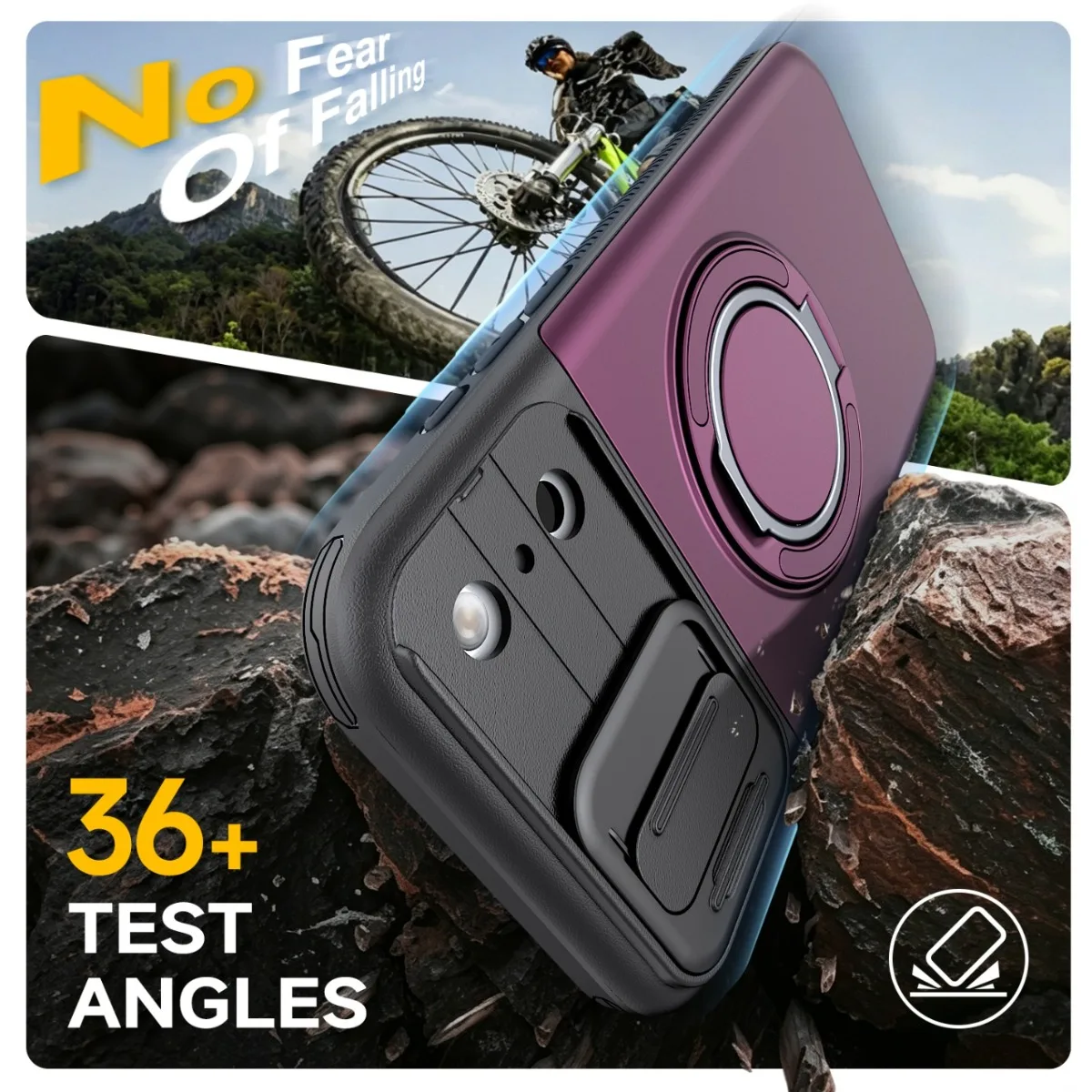 Luxury PC+TPU Armor Shockproof - огляд і ціна Phone Ring Holder