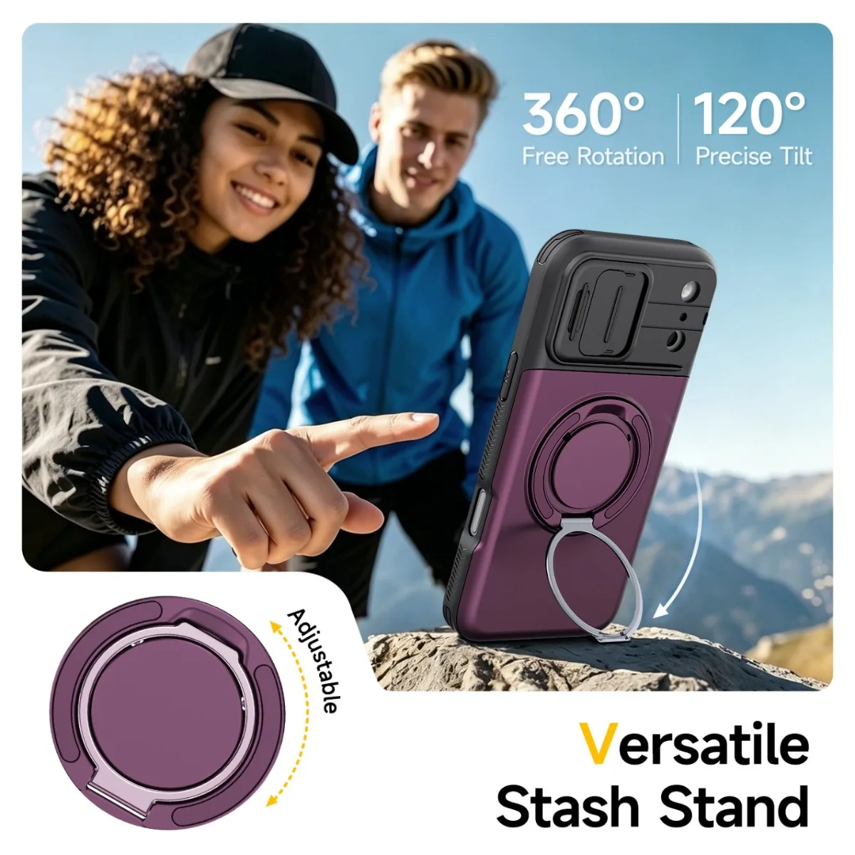 Luxury PC+TPU Armor Shockproof - огляд і ціна Phone Ring Holder